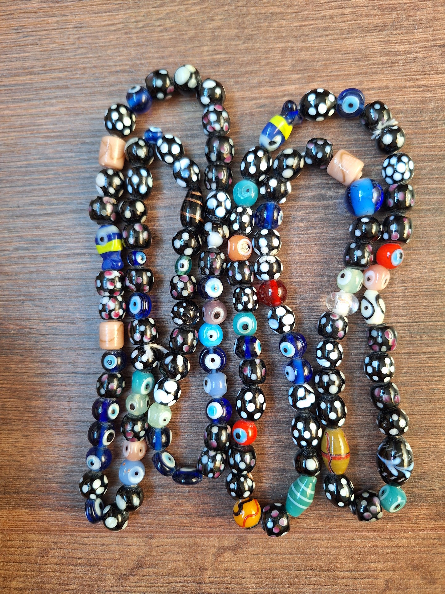 Nepalese glass beads mix strand