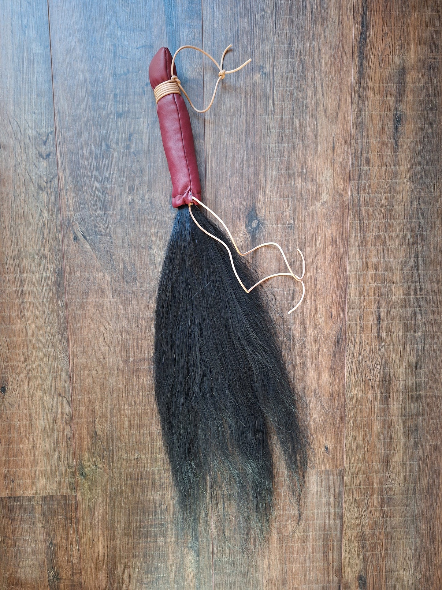Horse tail shamanic whip