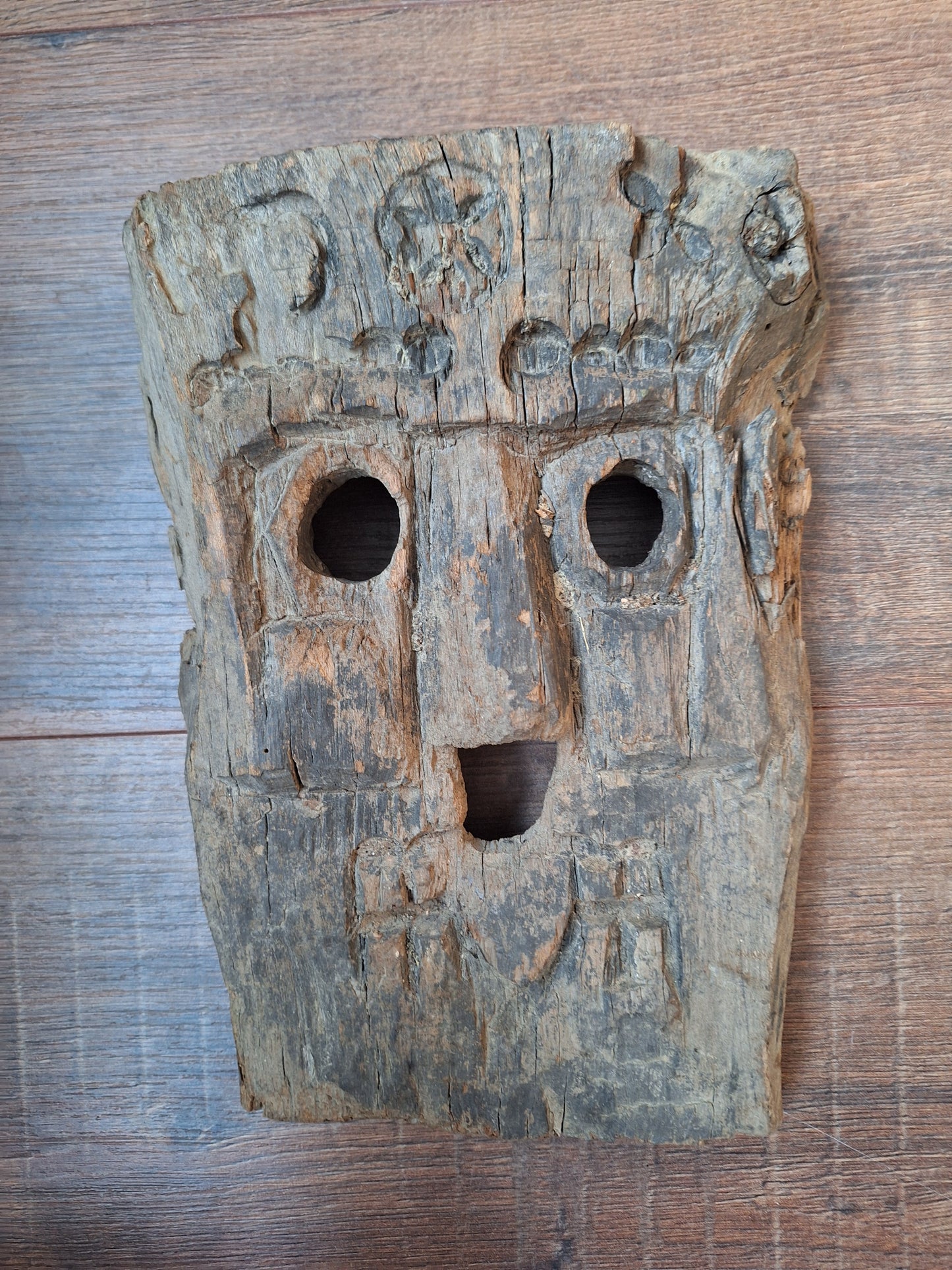 Antique Nepalese wooden mask
