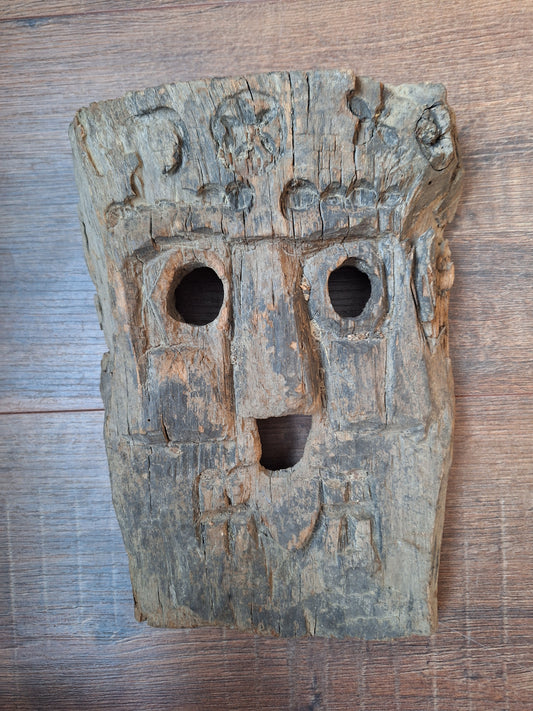 Antique Nepalese wooden mask