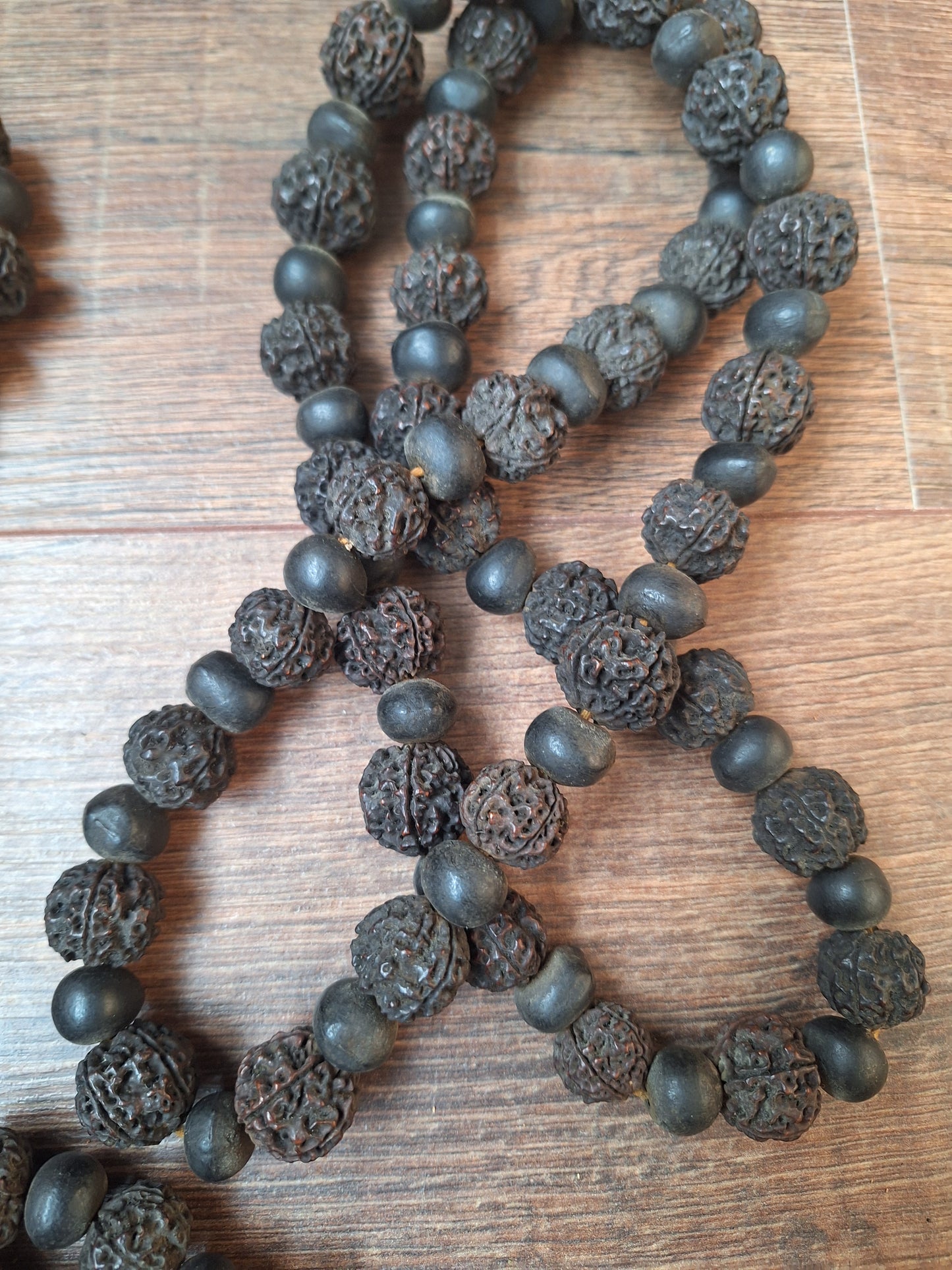 Vintage Nepalese rudraksha and rita mala