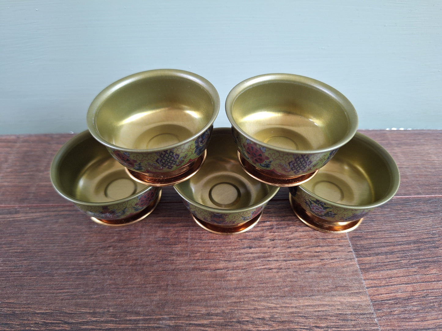 Offering bowl Eight Auspicious Symbols, small