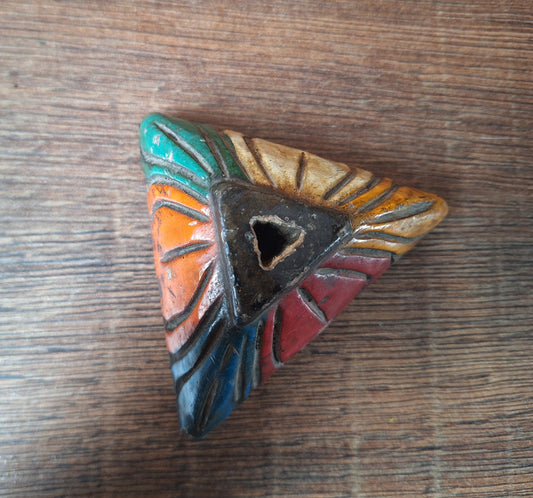 Vintage wooden phurba stand