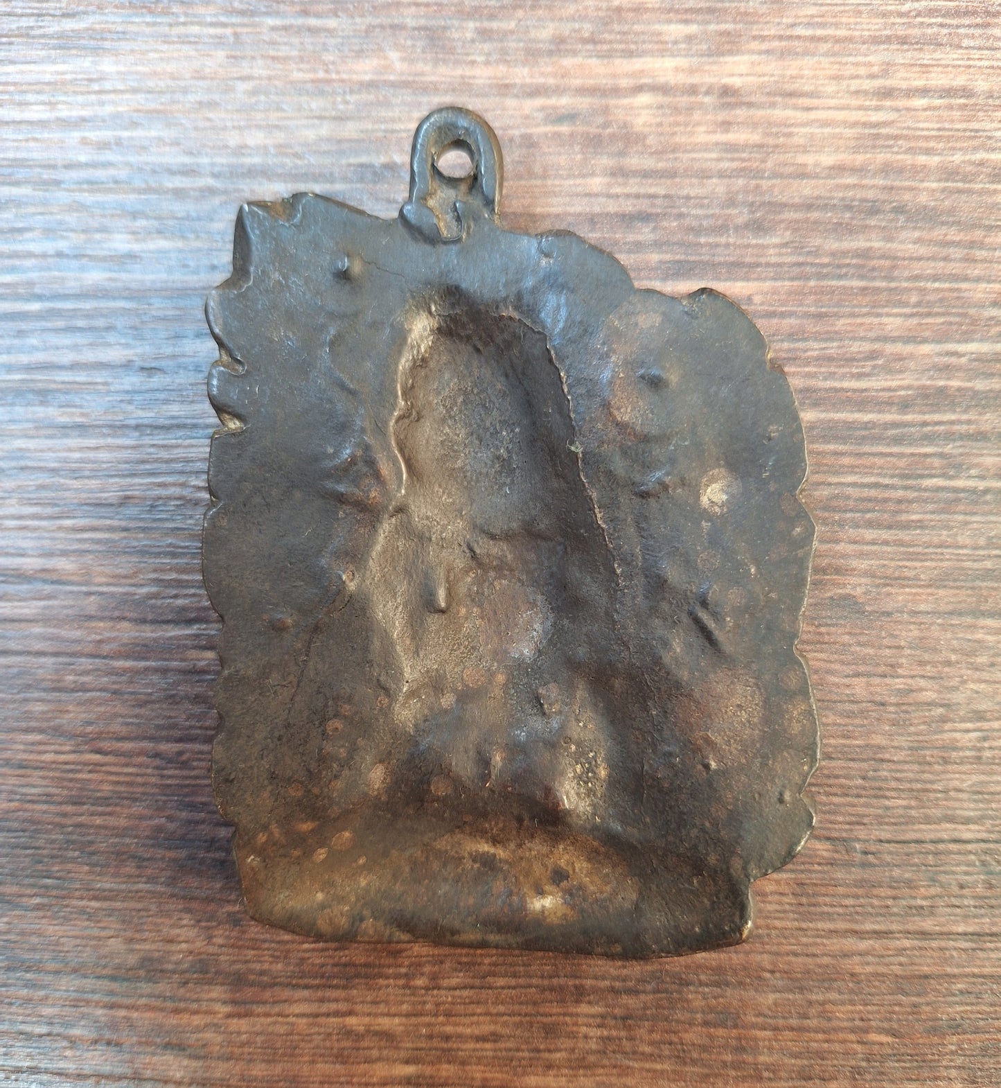 Vintage bronze Mahakala pendant