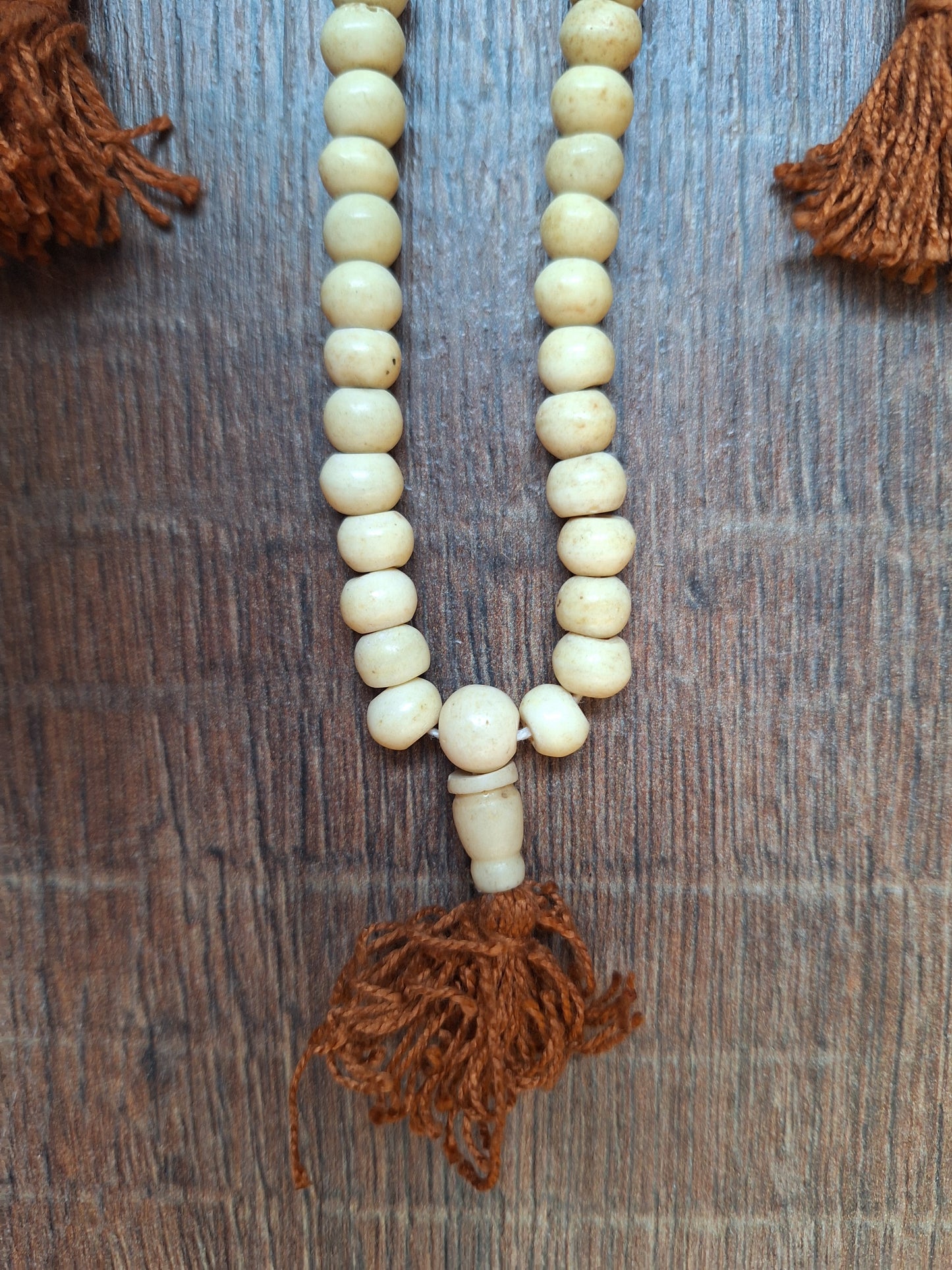 Vintage Tibetan yak bone mala