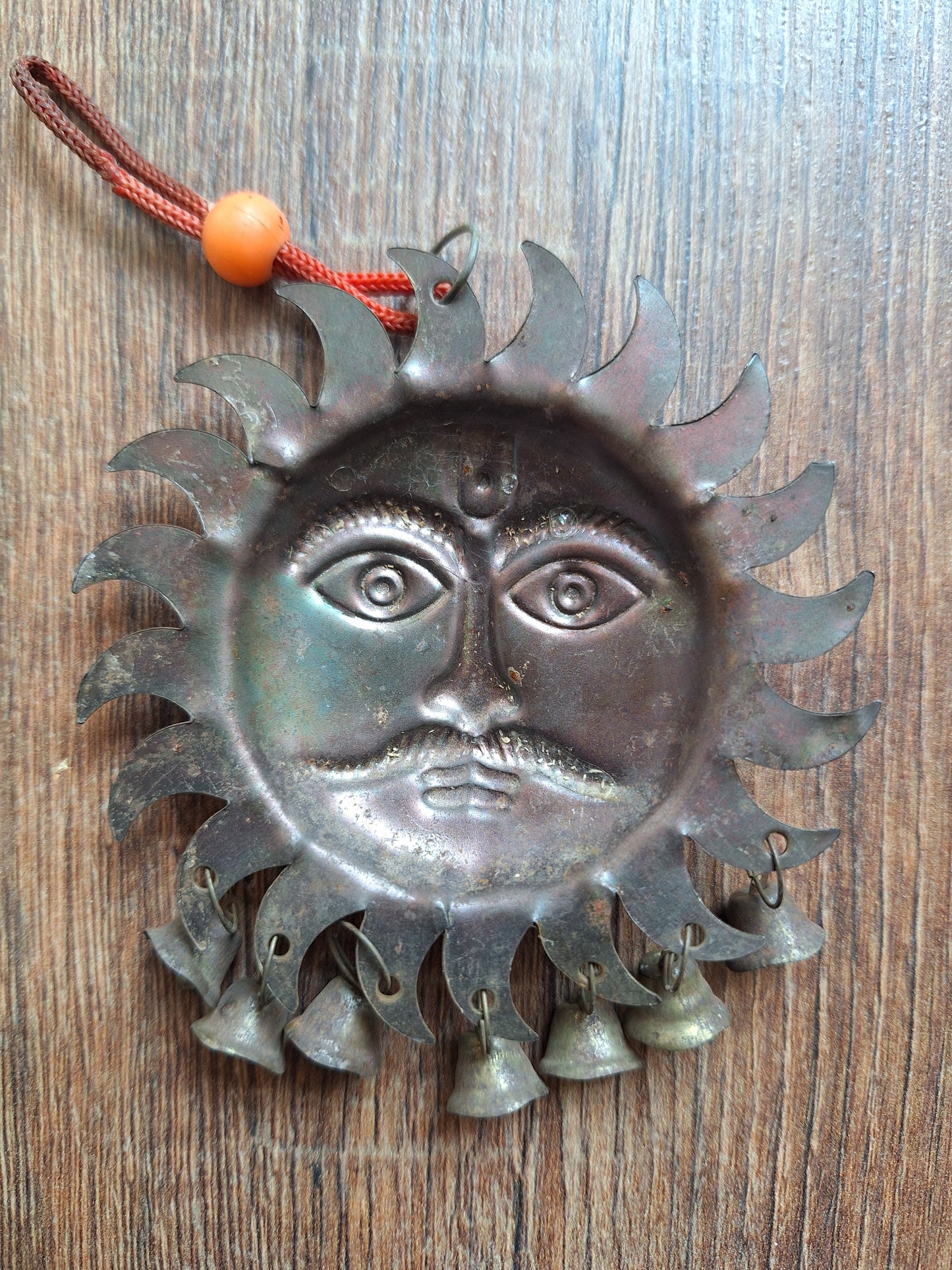 Vintage red copper pendant Surya #3