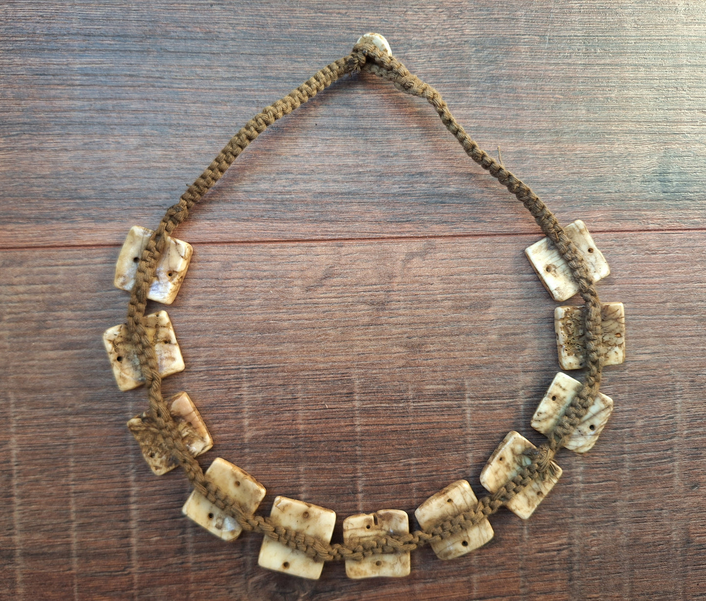 Old Tibetan conch shell necklace