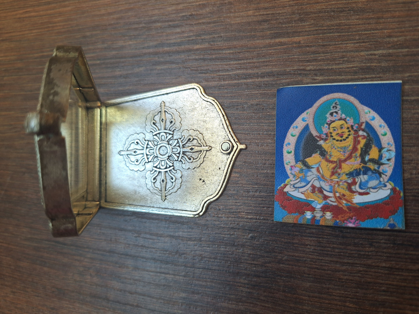 Alpaca metal Gau pendant Kubera