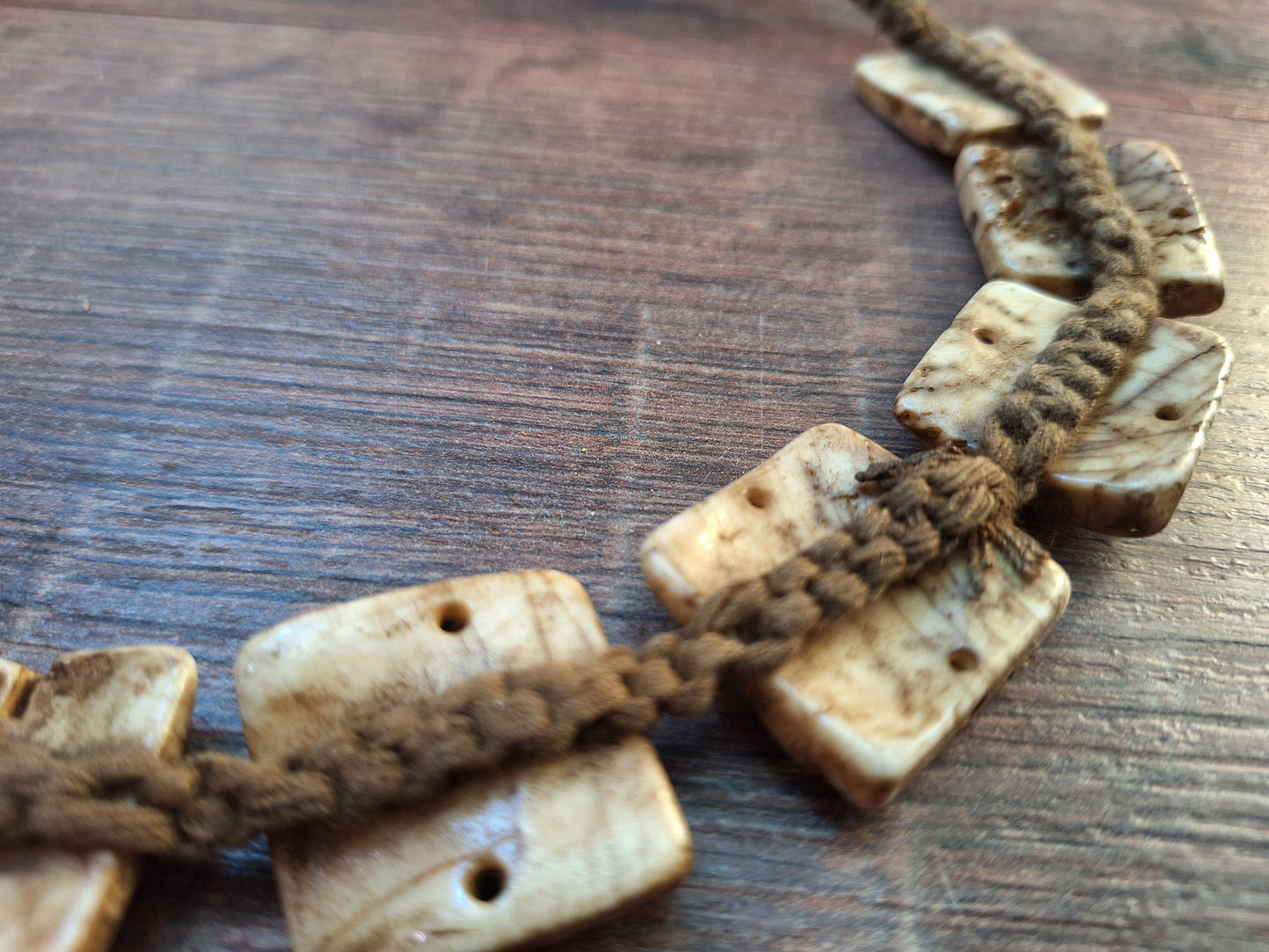 Old Tibetan conch shell necklace
