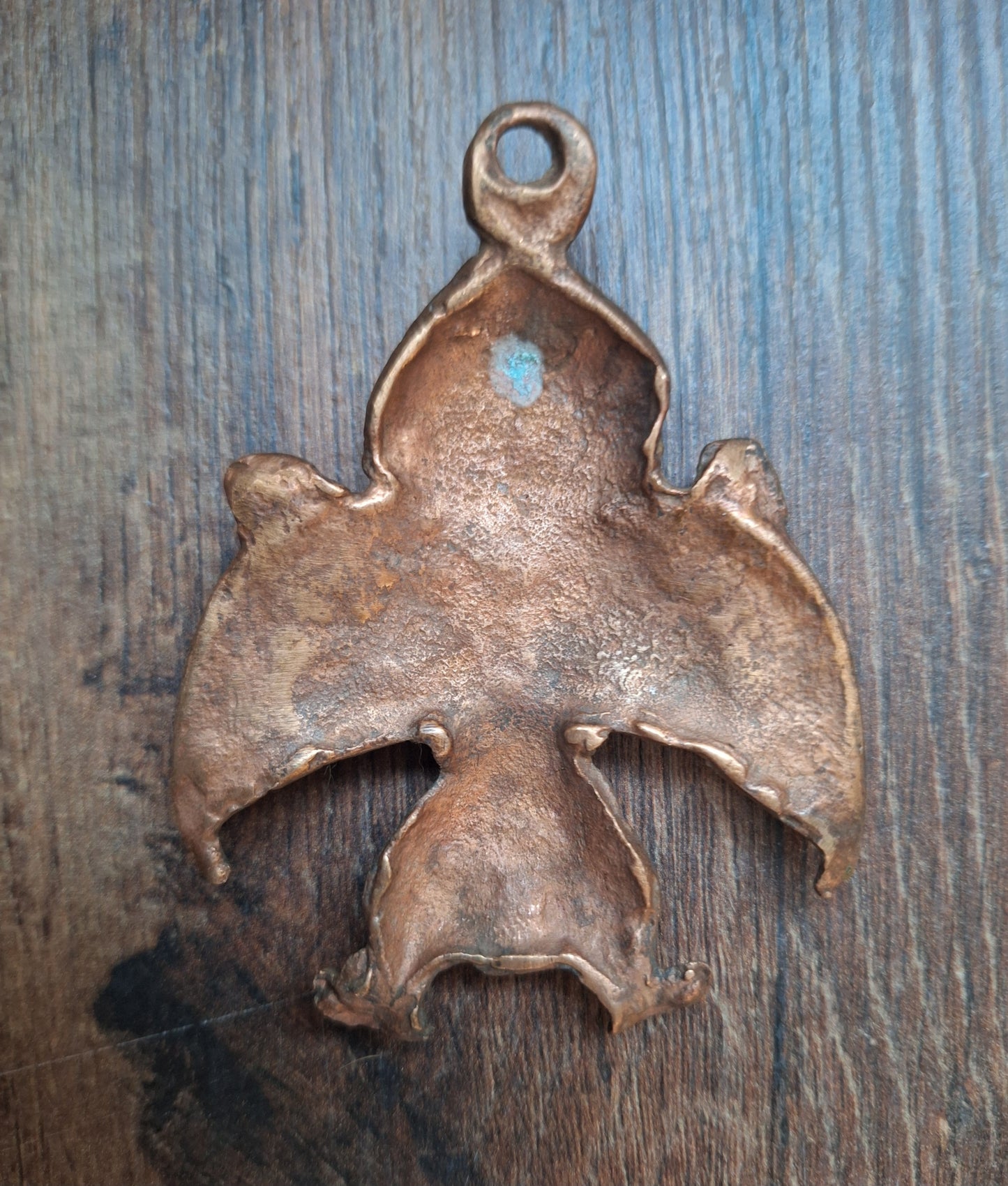 Vintage red copper pendant Garuda