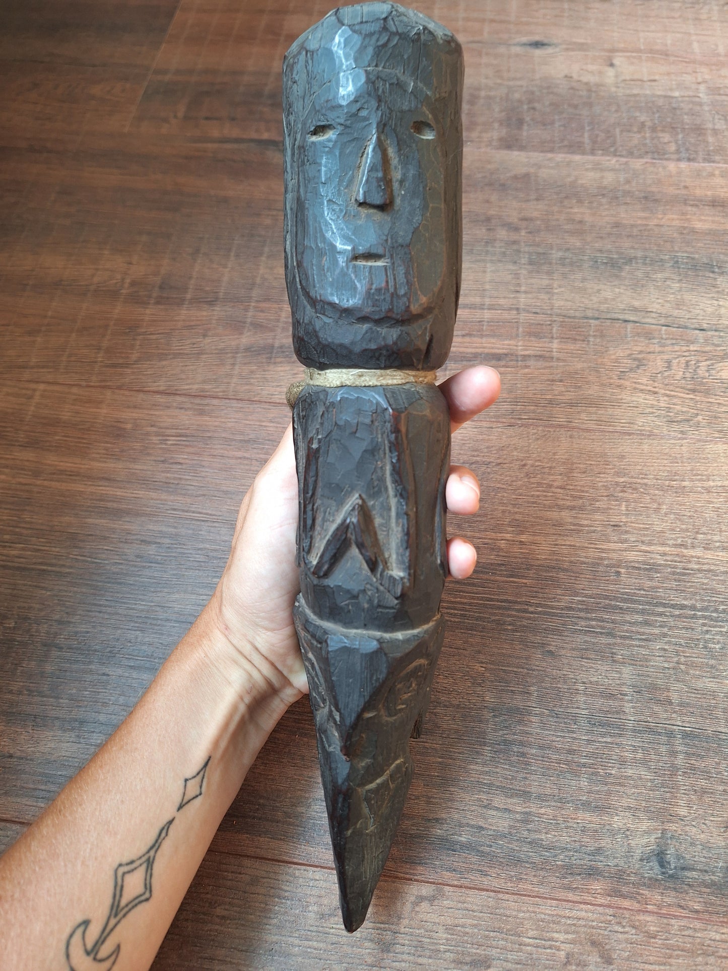 Antique wooden phurba #57