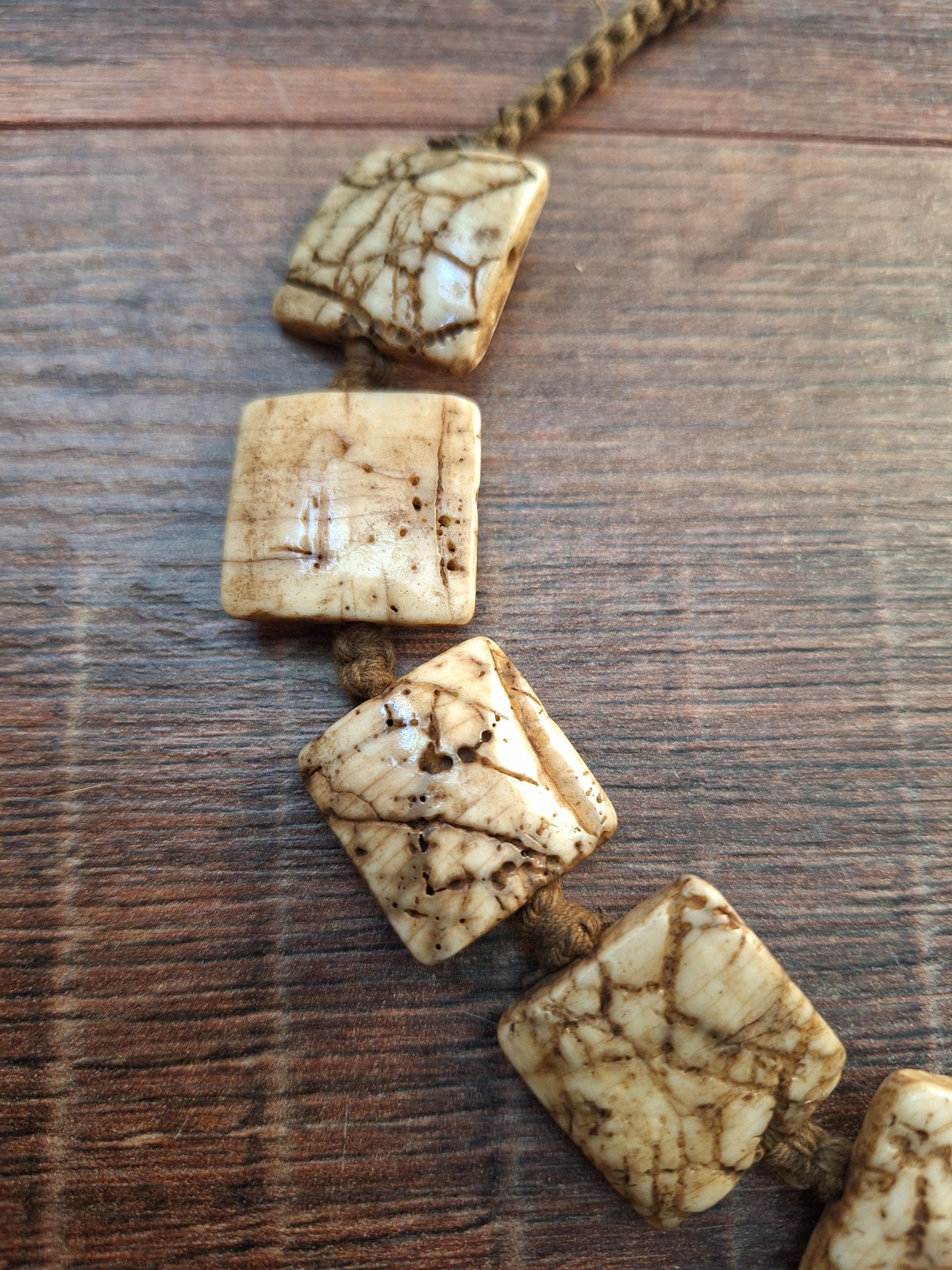 Old Tibetan conch shell necklace