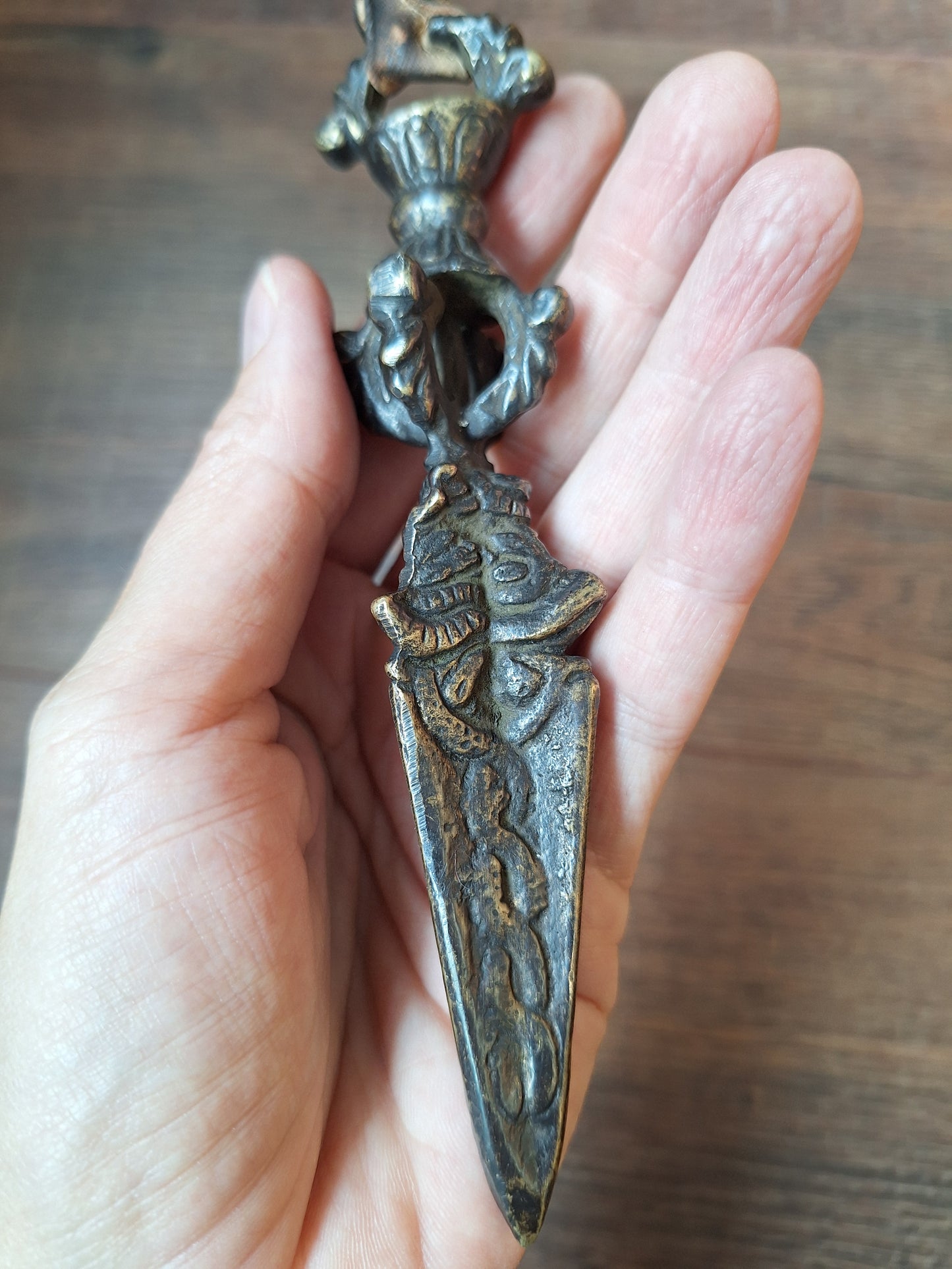 Antique bronze phurba #12
