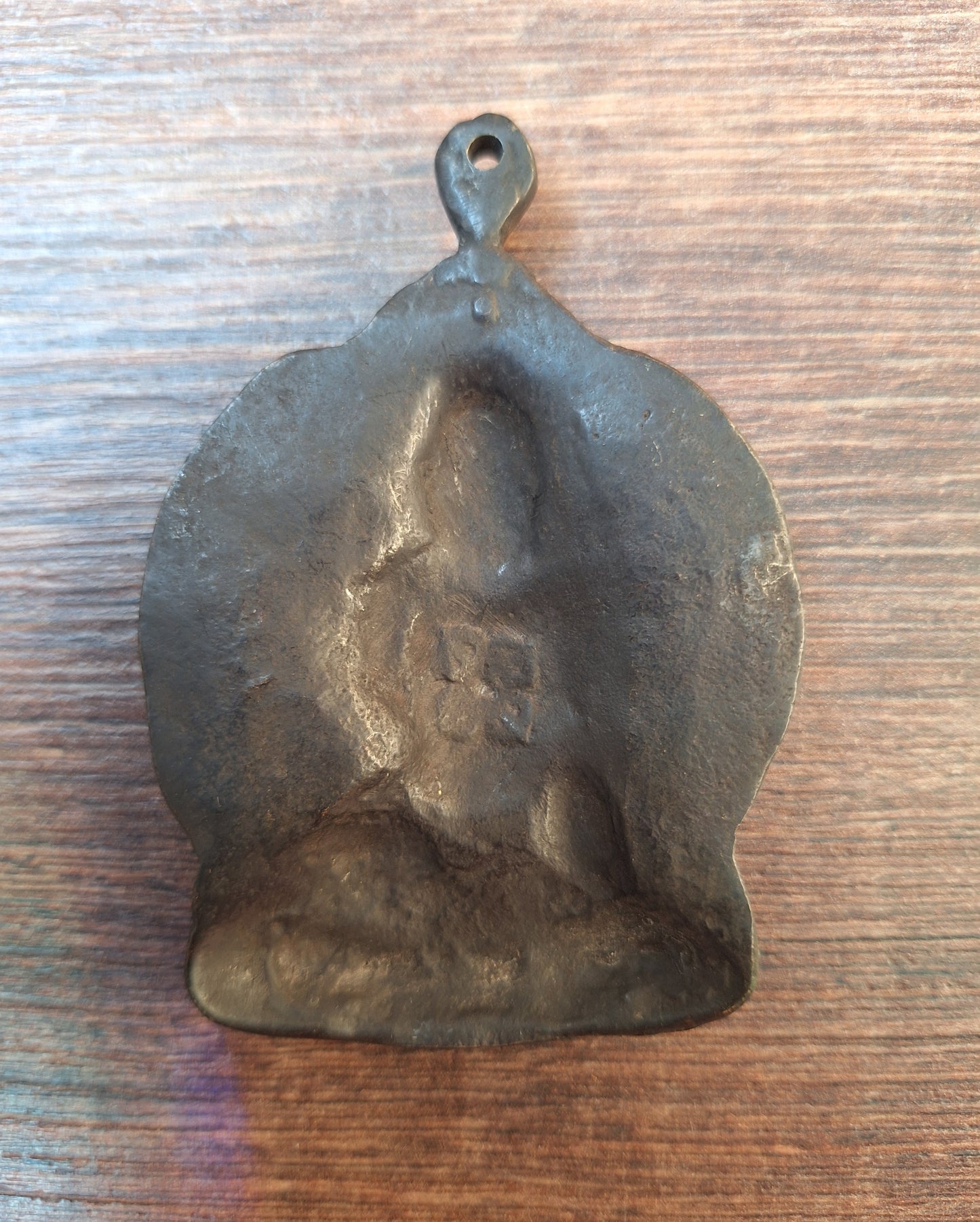 Vintage bronze Mahakala pendant