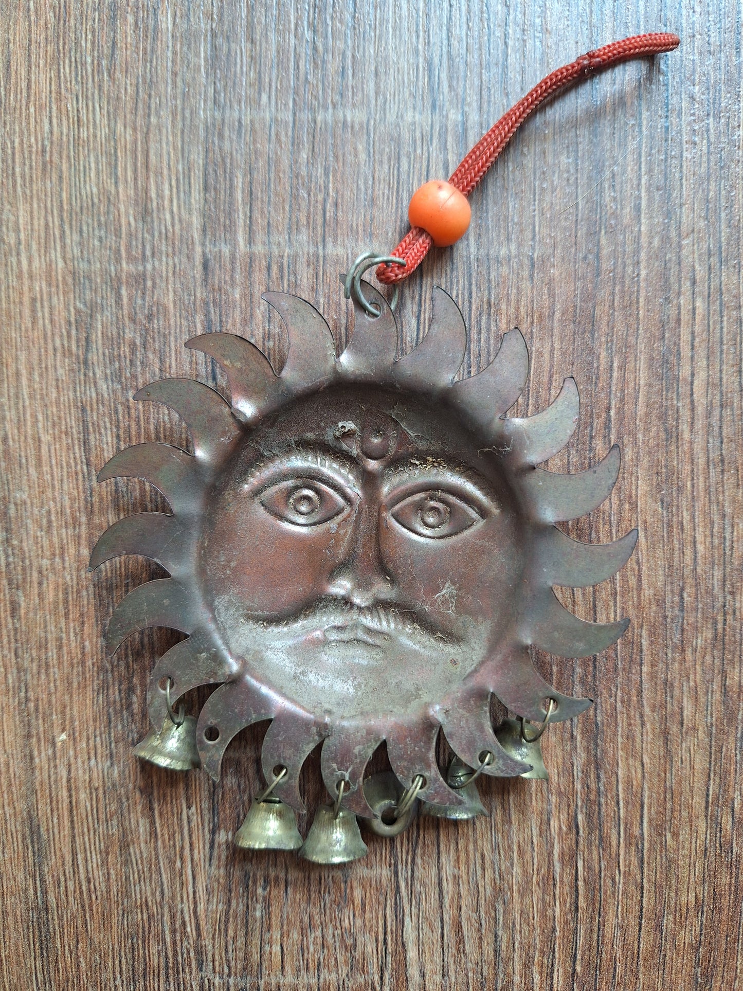 Vintage red copper pendant Surya #2