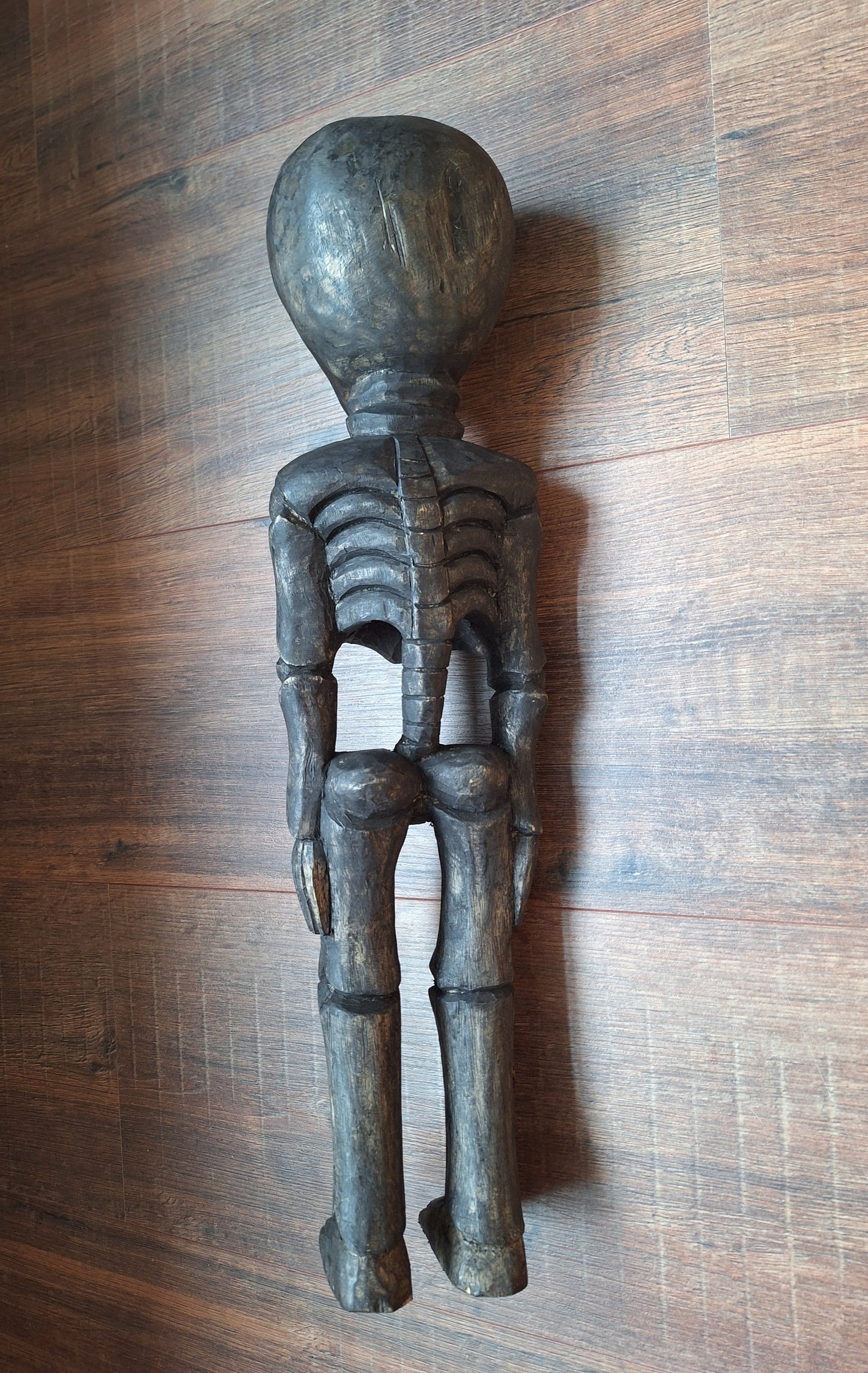 Nepalese wooden skeleton / Citipati figure