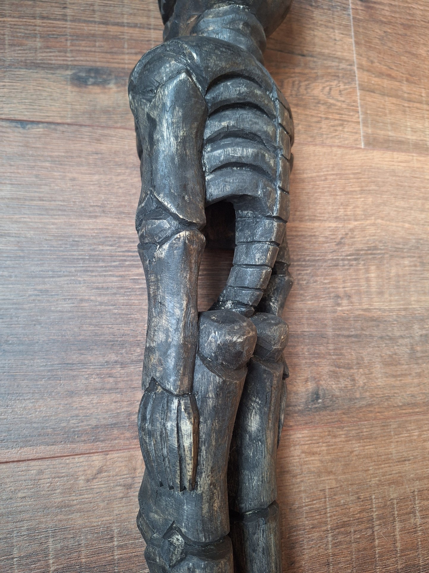 Nepalese wooden skeleton / Citipati figure