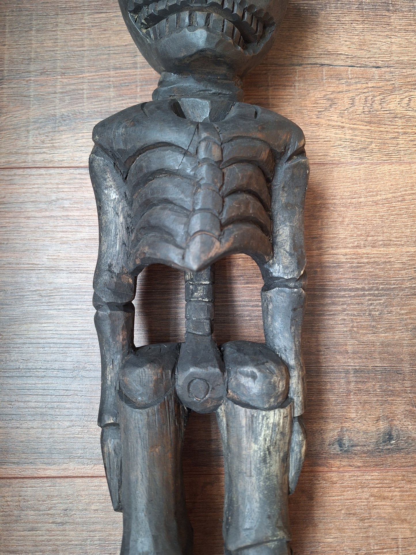 Nepalese wooden skeleton / Citipati figure