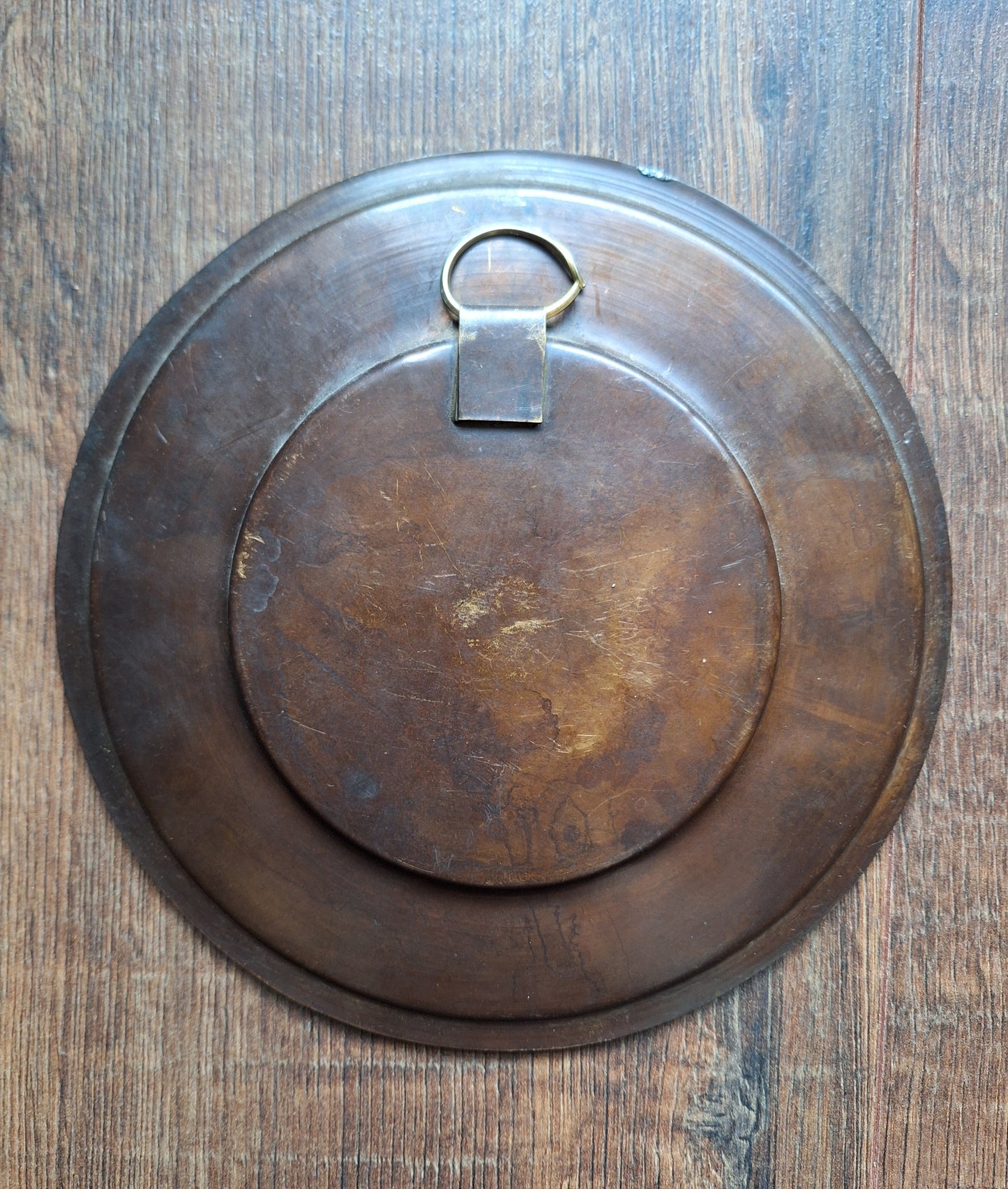 Red copper wallhanger Kalachakra