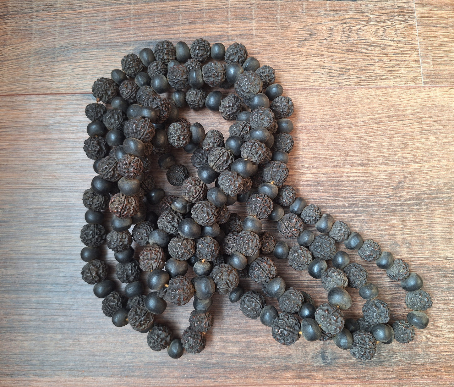 Vintage Nepalese rudraksha and rita mala
