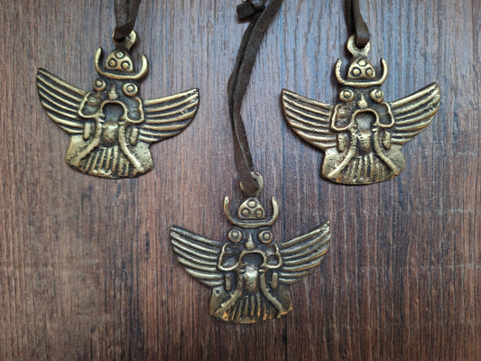 Vintage bronze thogchag pendant Garuda