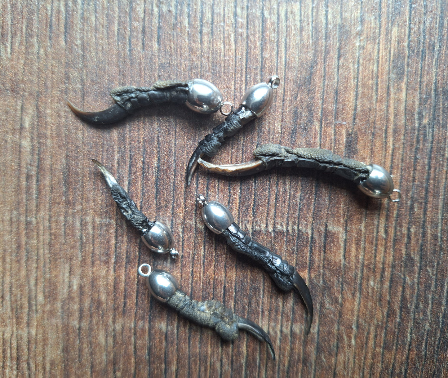 Crow nail pendant #5