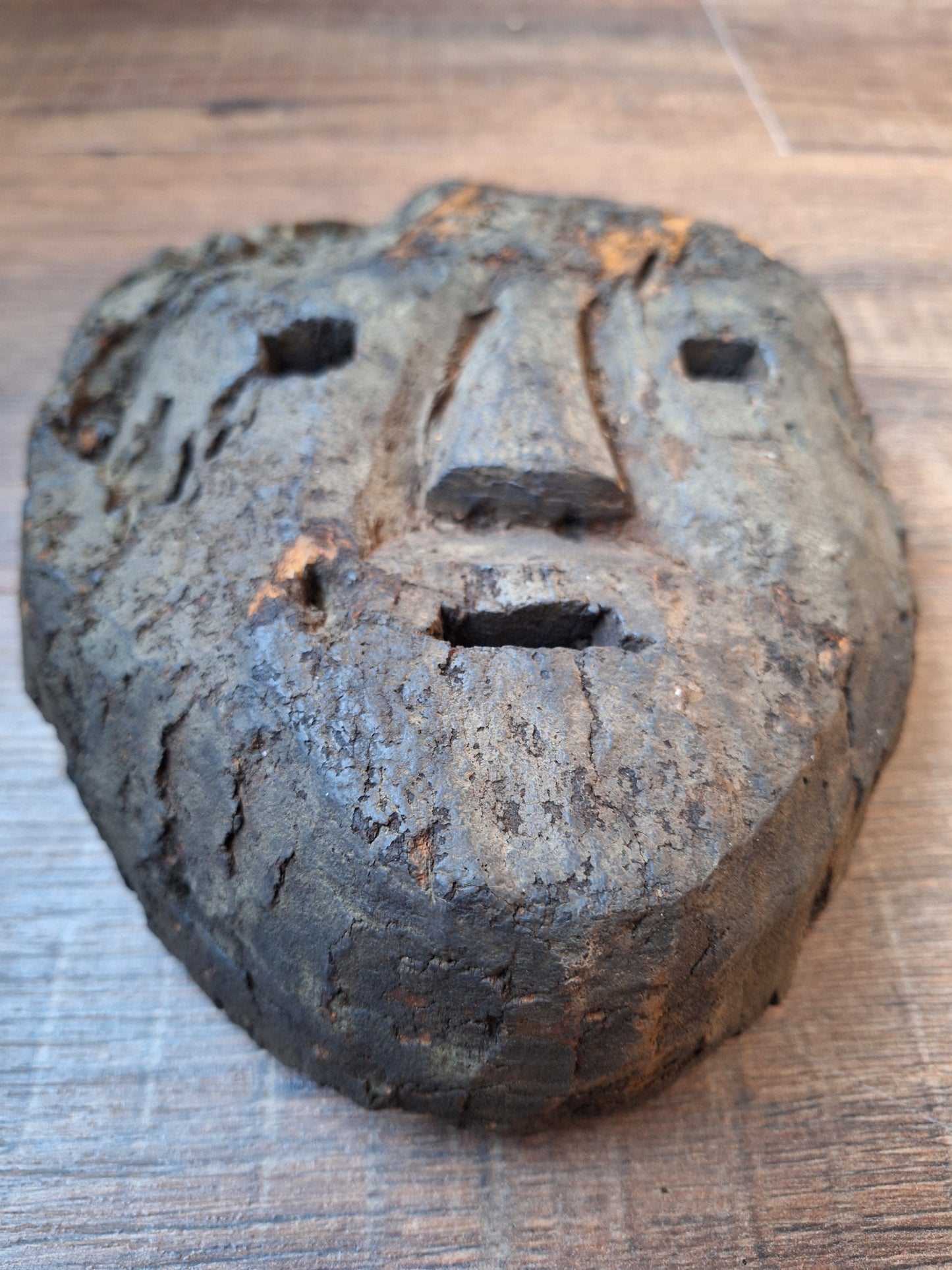 Antique Nepalese wooden mask
