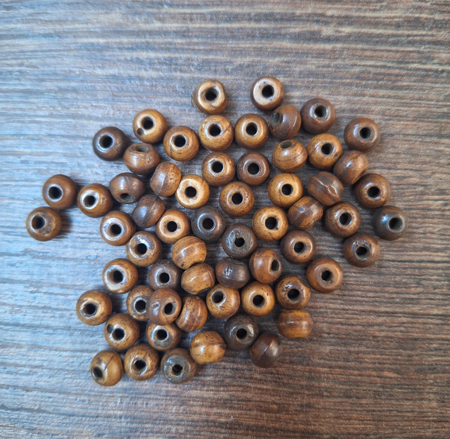 Vintage yak bone beads, set of 50