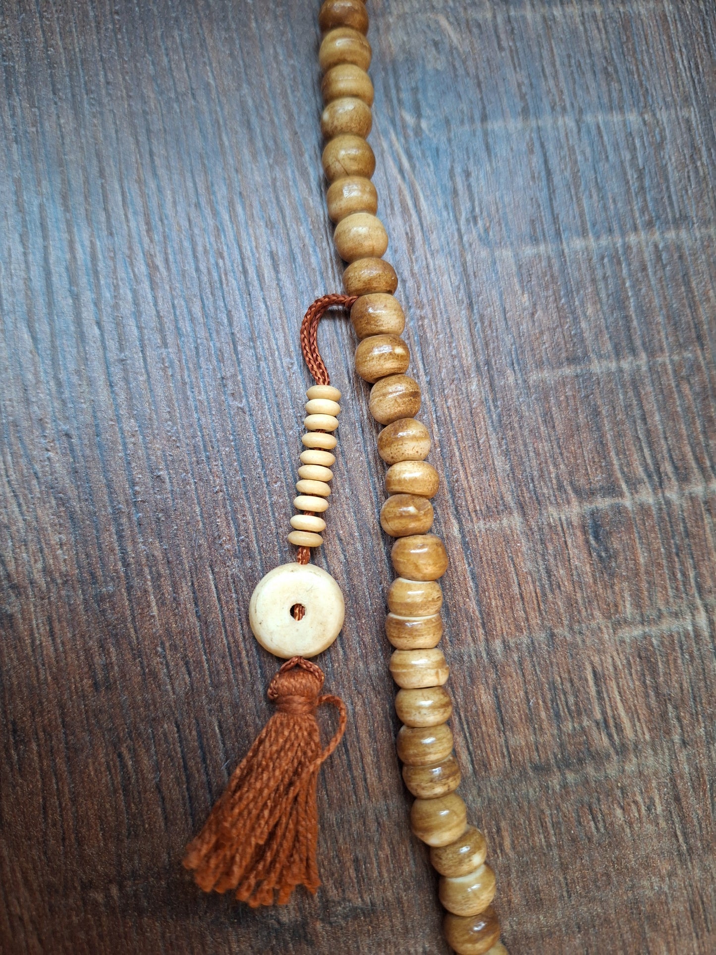Vintage yak bone mala