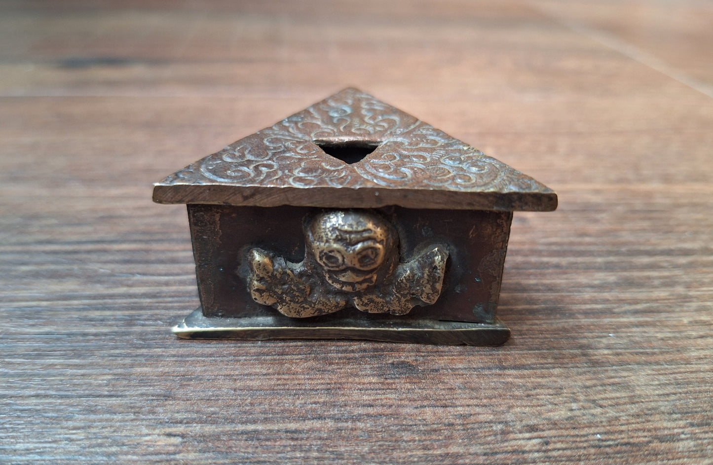 Vintage bronze phurba #11, with stand