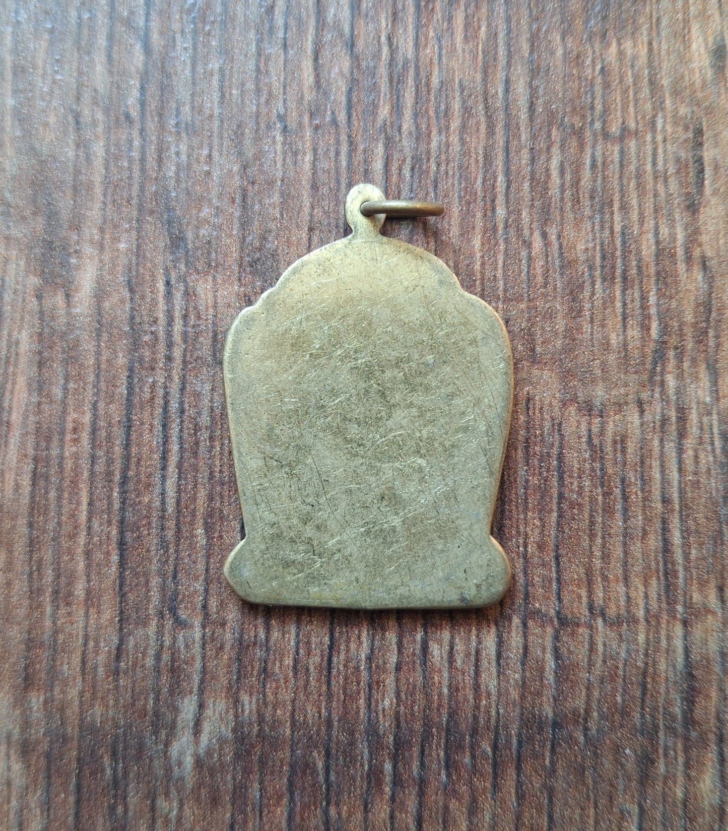 Vintage brass pendant Kalachakra