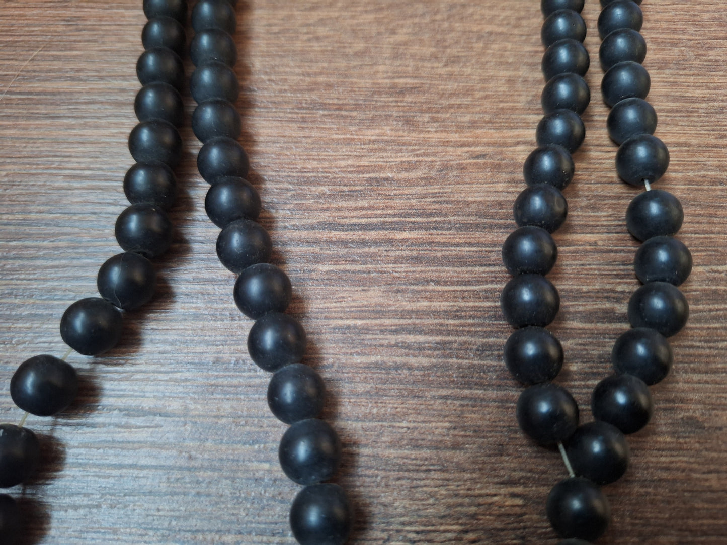 Vintage shaligram mala, crafting project