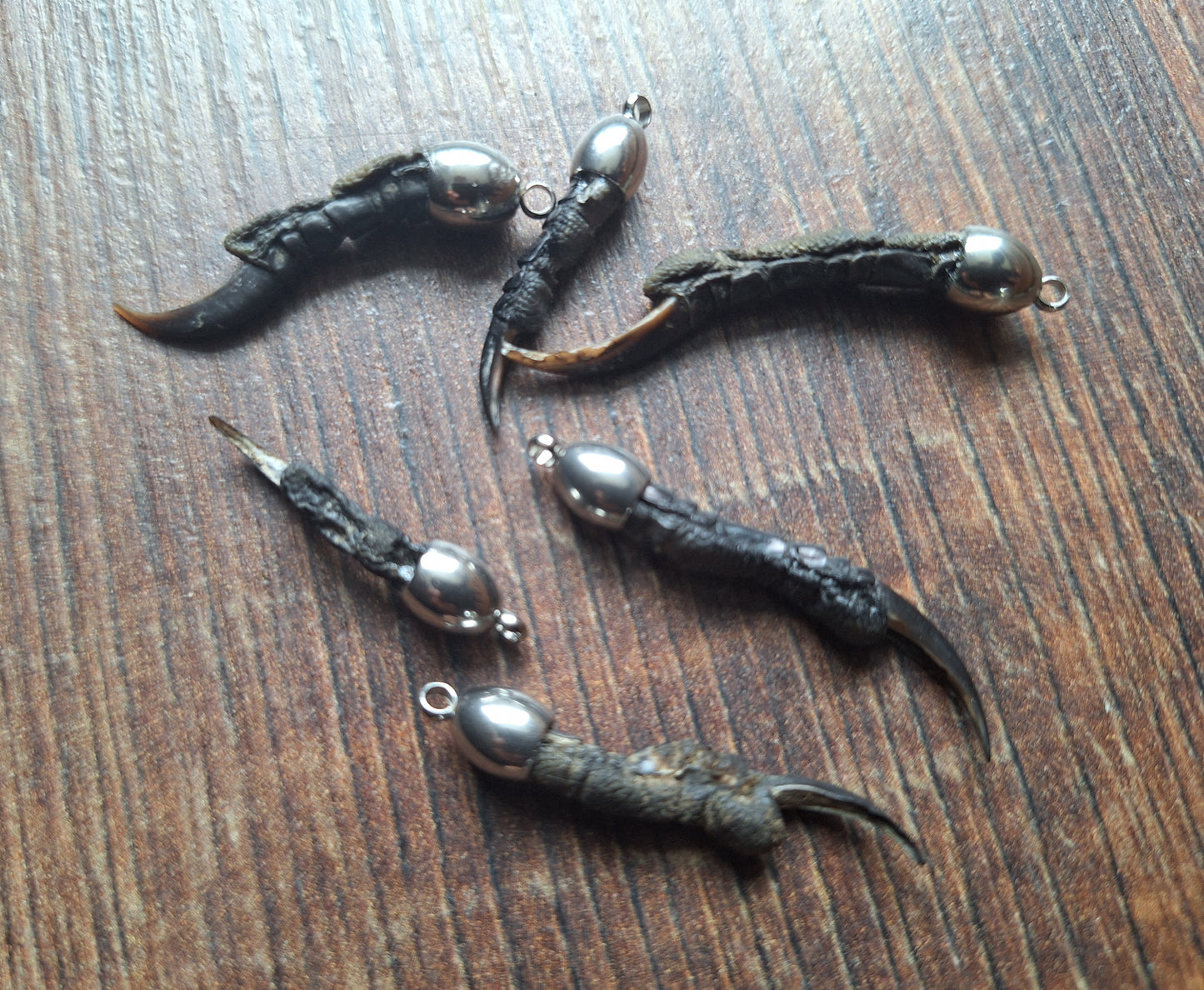 Crow nail pendant #5