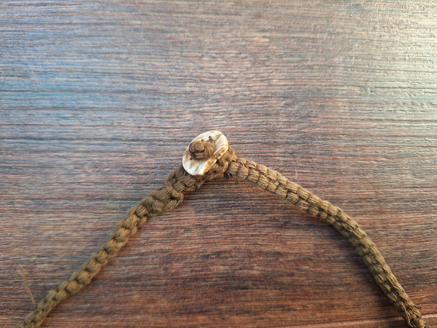 Old Tibetan conch shell necklace