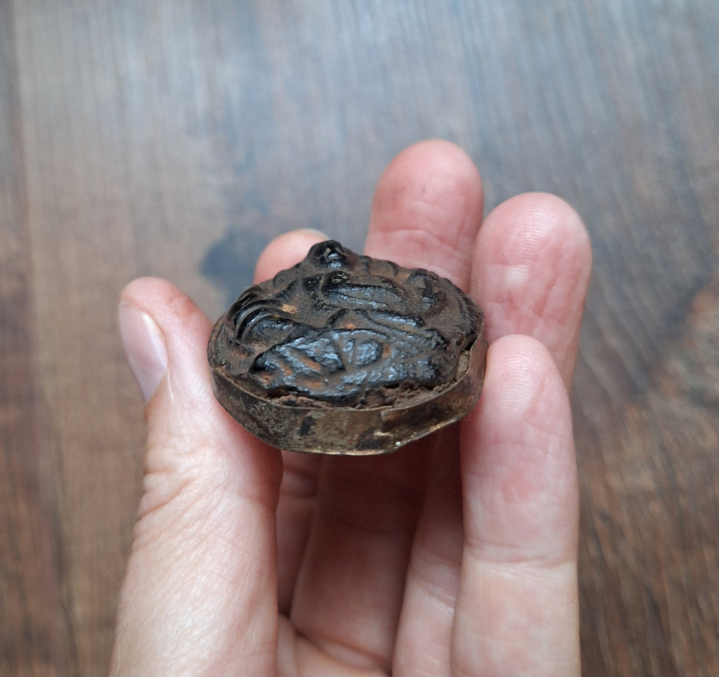 Vintage Nepalese glass pendant Tara