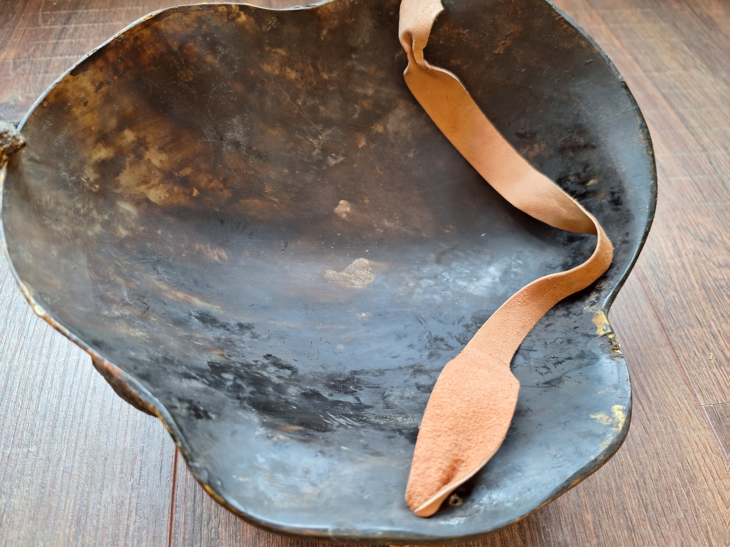 Vintage Nepalese wrathful spirit mask from horn