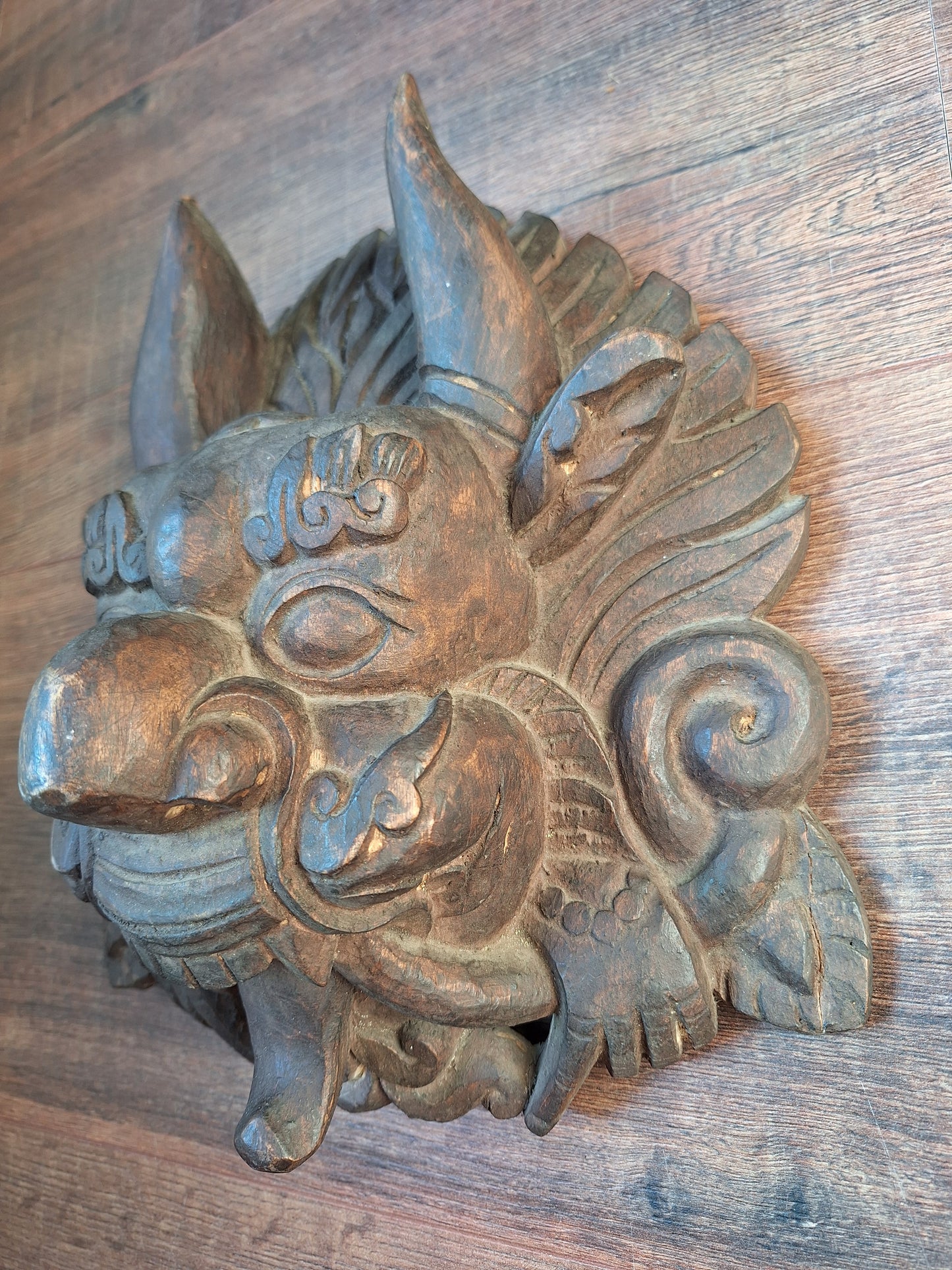 Vintage wooden Cheppu mask #1