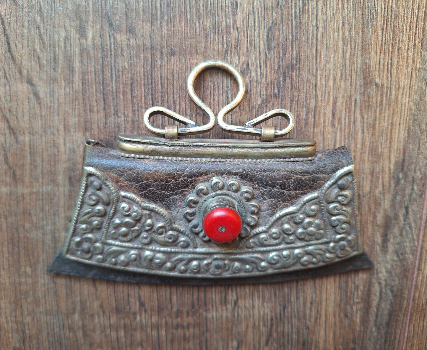 Vintage Tibetan tinder purse