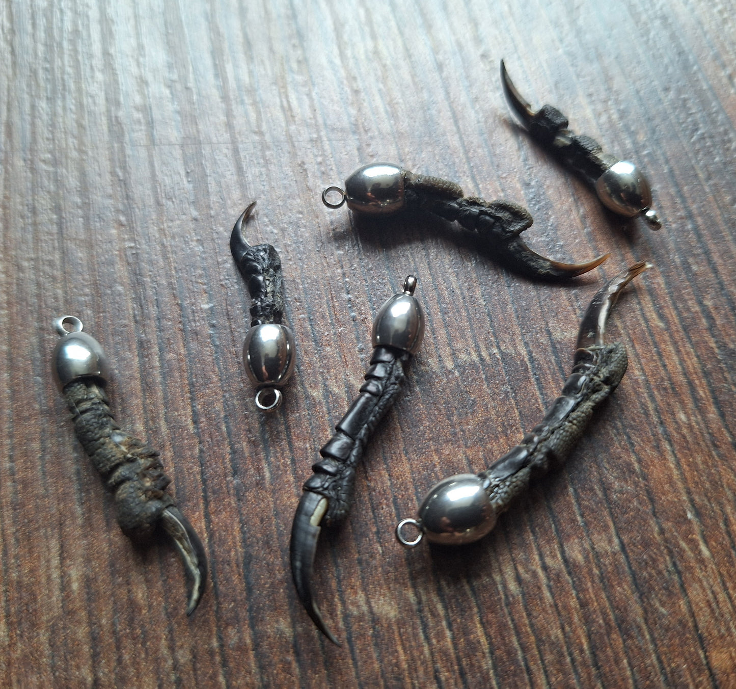 Crow nail pendant #5