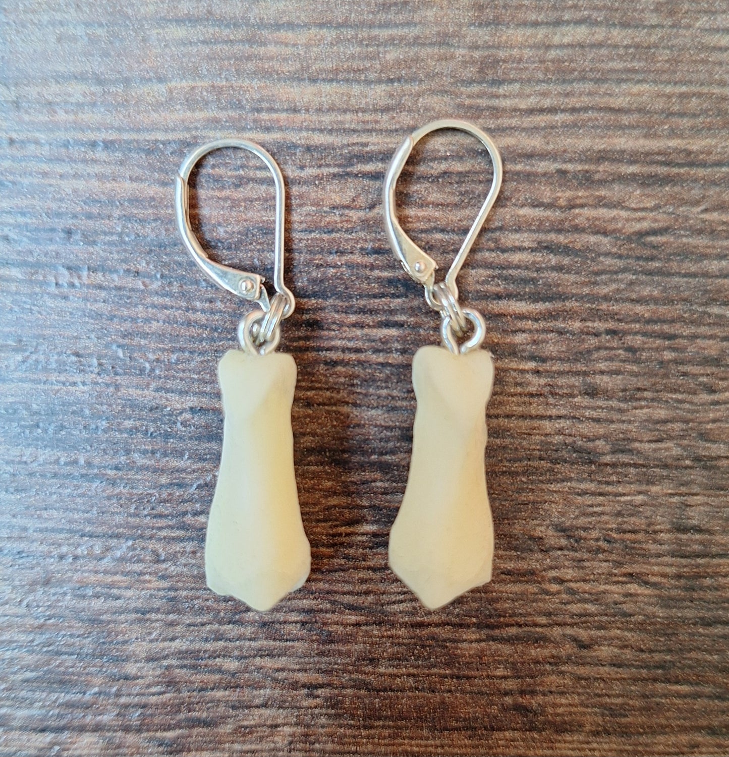 Roe deer foot bones amulet earrings