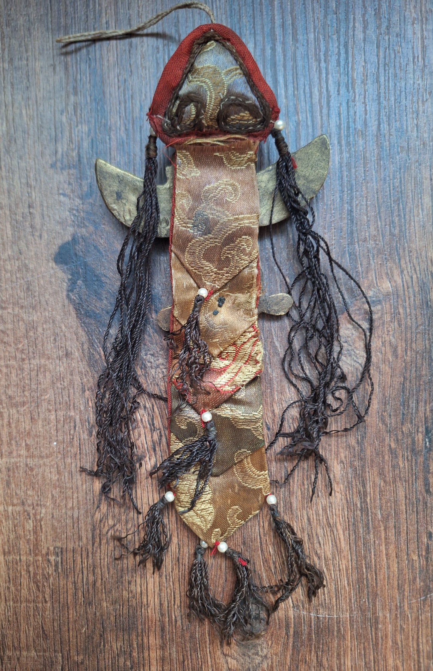 Vintage Tibetan amulet wallhanger Garuda