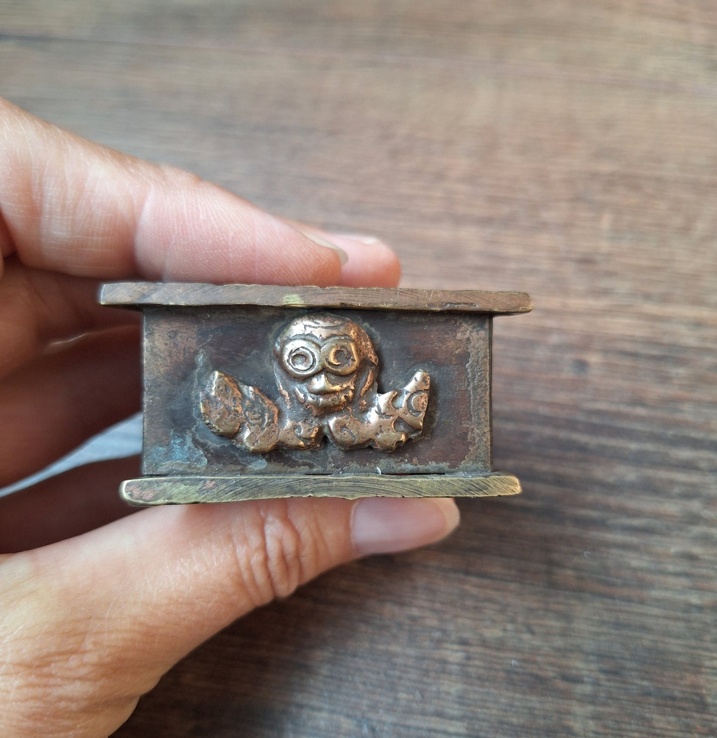 Vintage bronze phurba #11, with stand