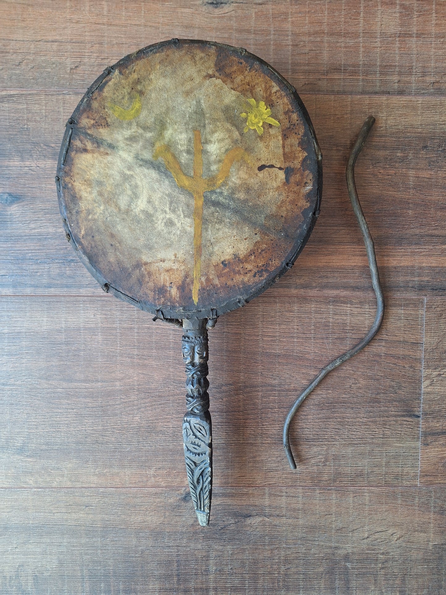 Old Nepalese dhyangro drum #11