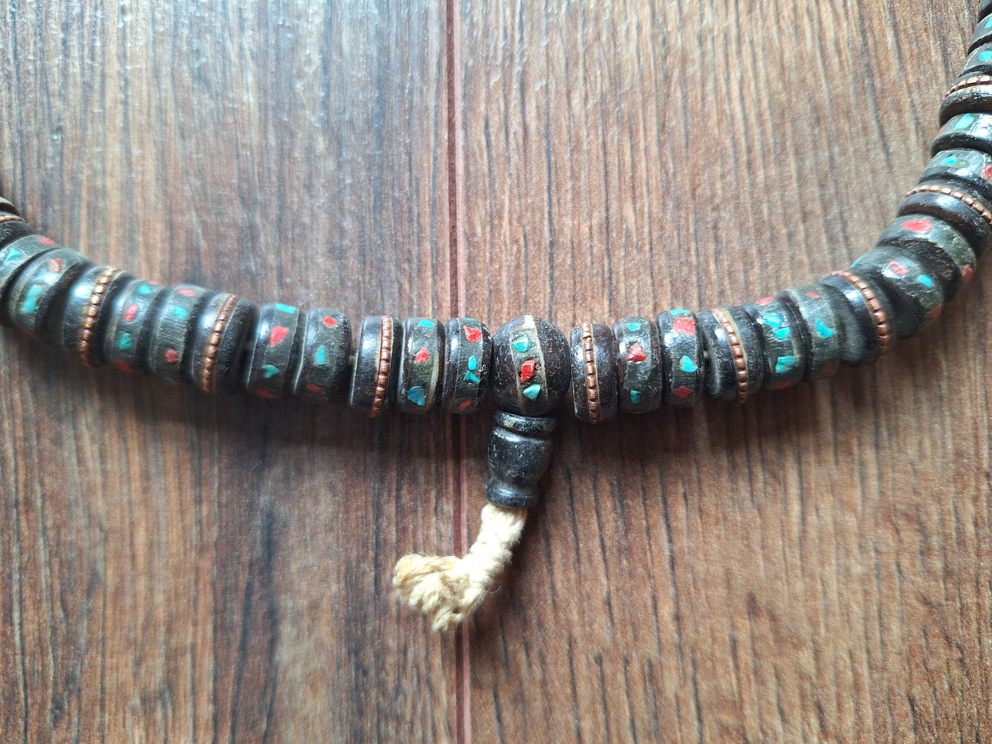 Vintage Tibetan yak bone mala