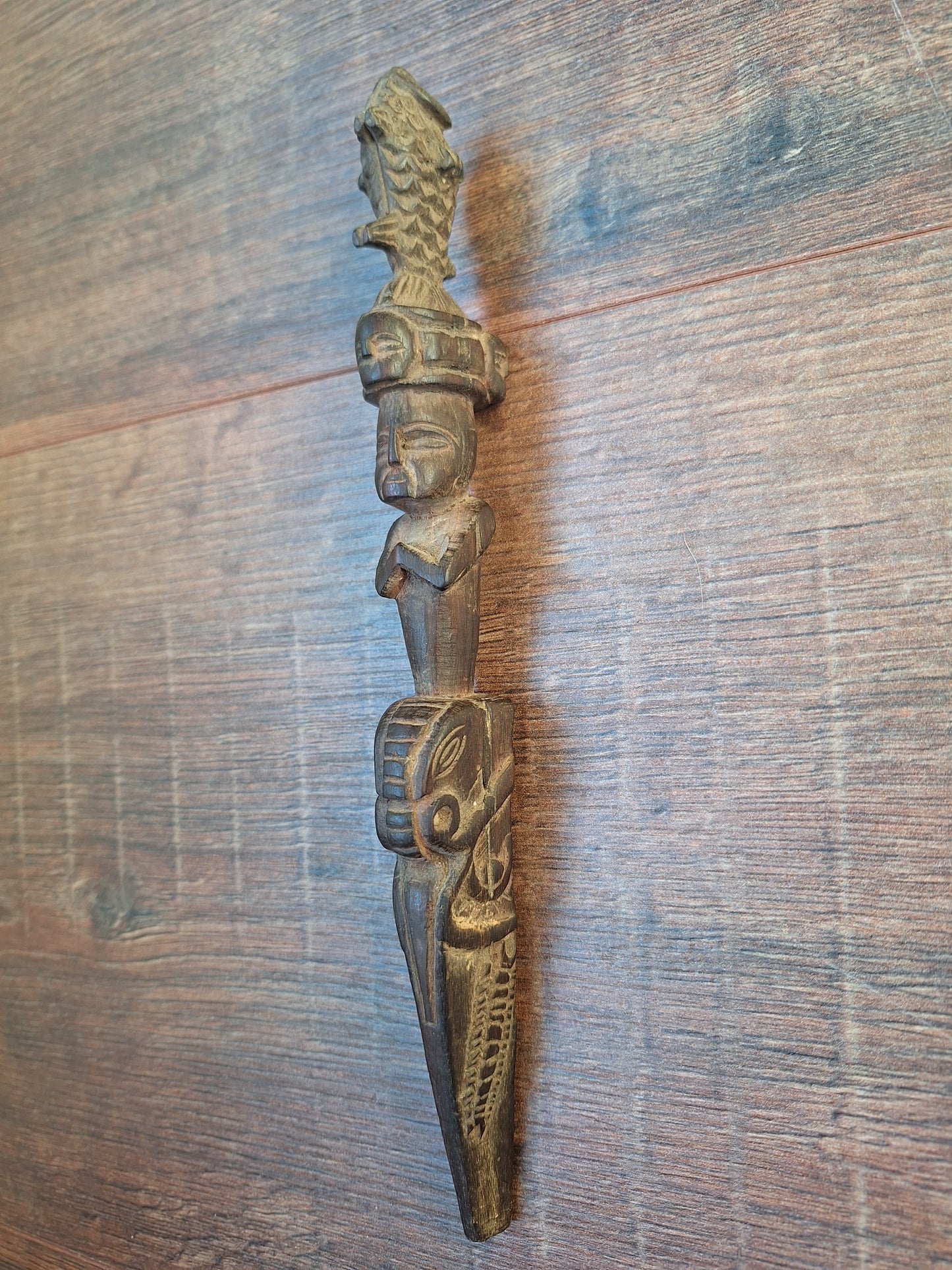 Antique wooden phurba #55