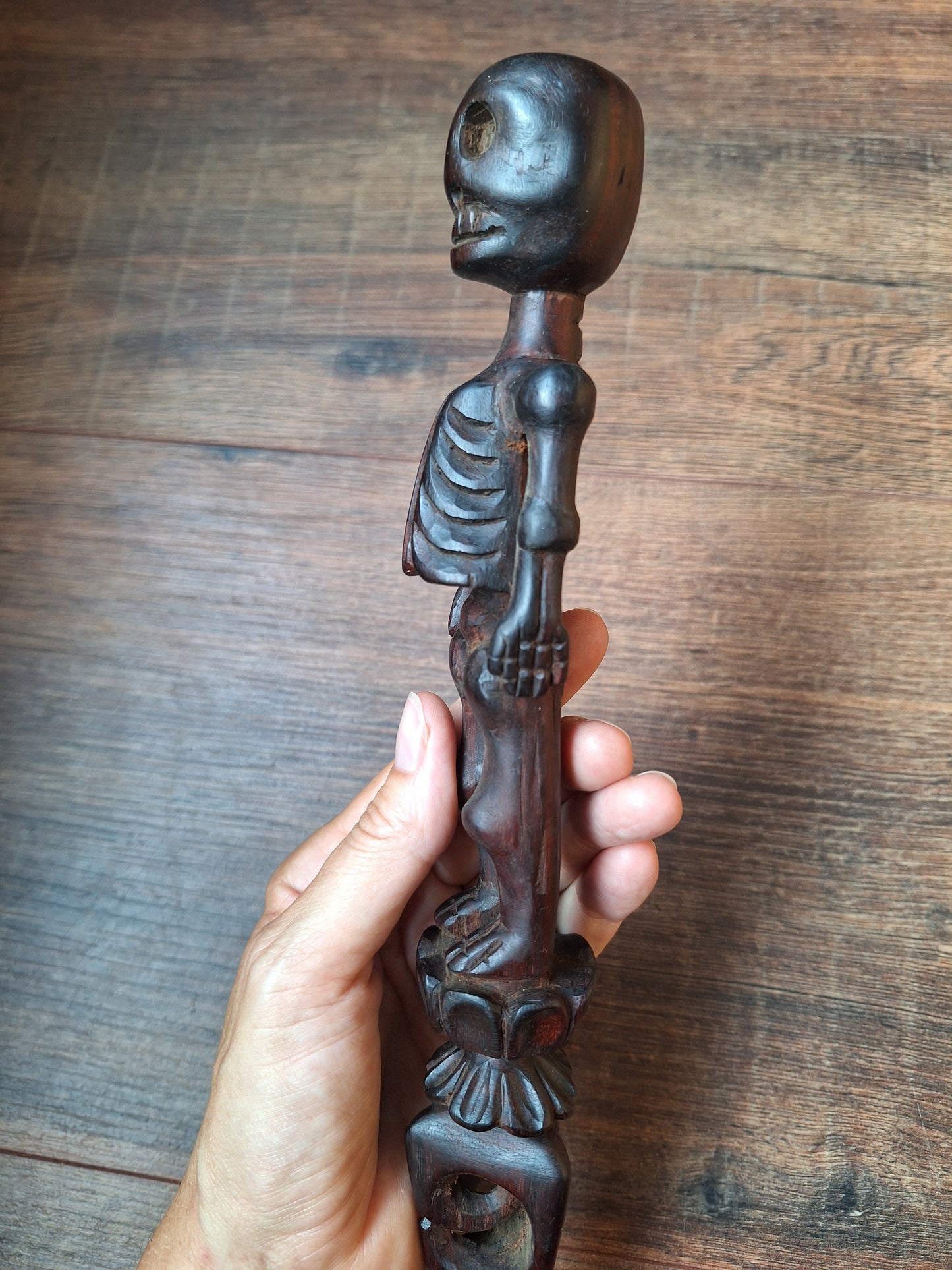 Wooden phurba Citipati