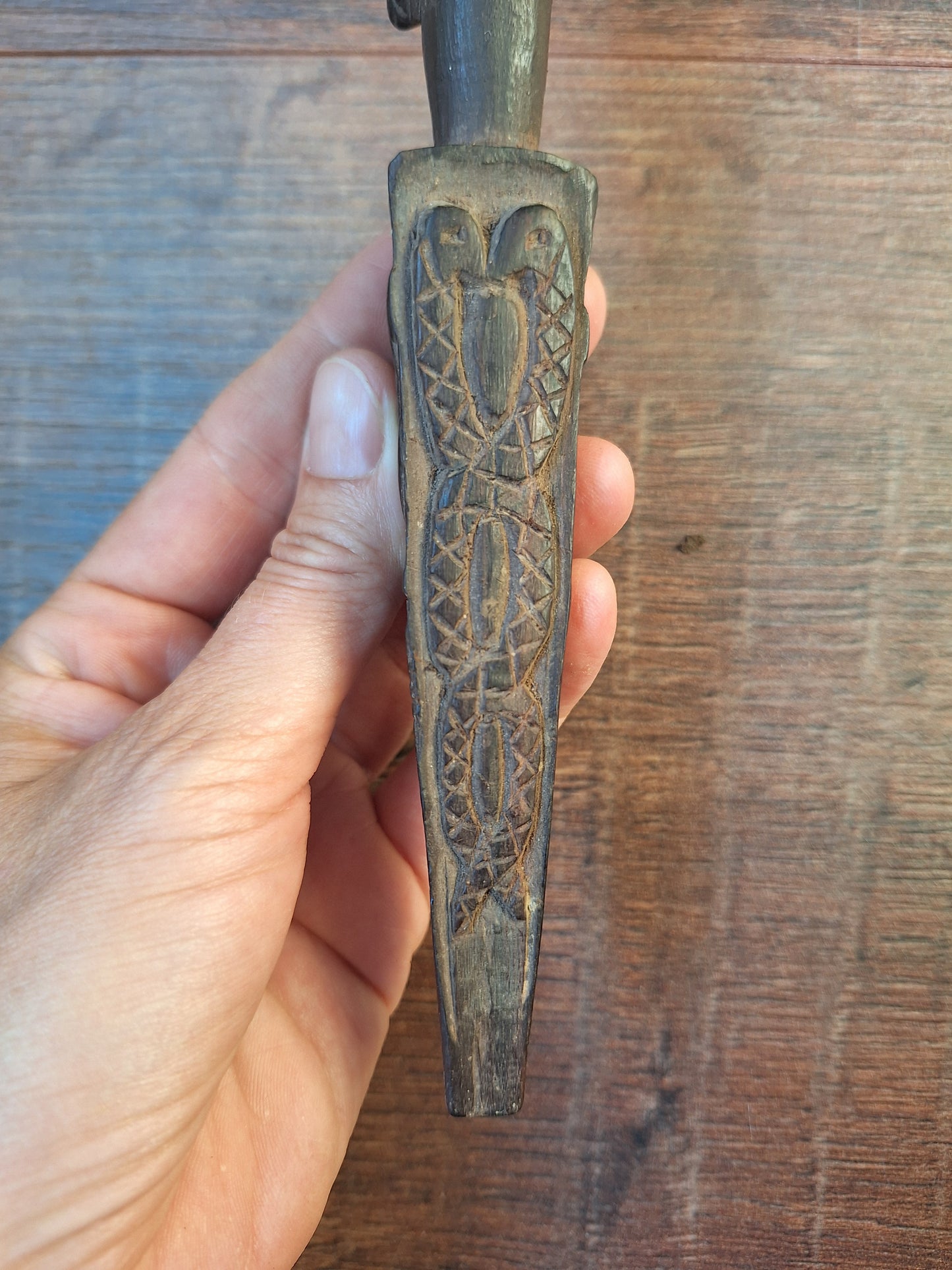 Antique wooden phurba #55