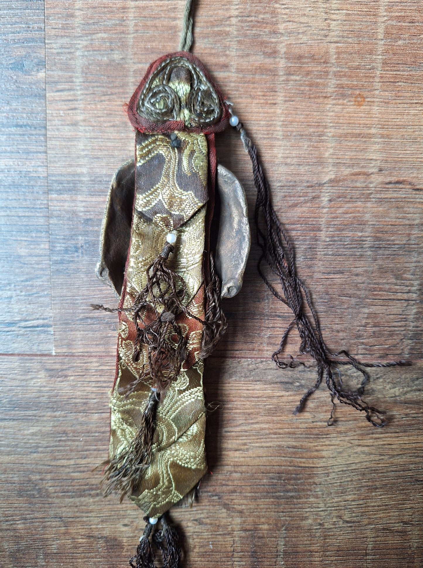 Vintage Tibetan amulet wallhanger Mahakala