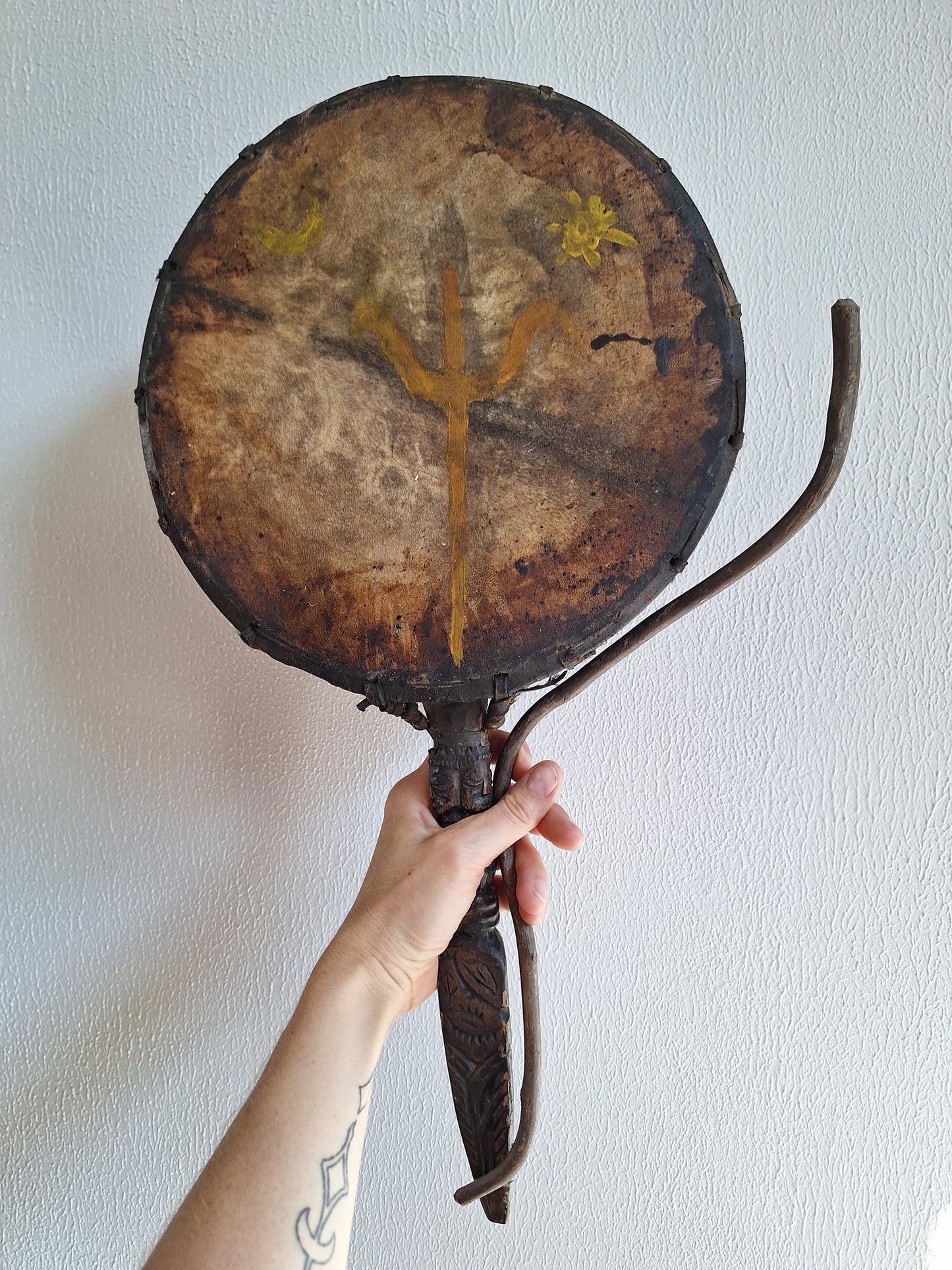 Old Nepalese dhyangro drum #11