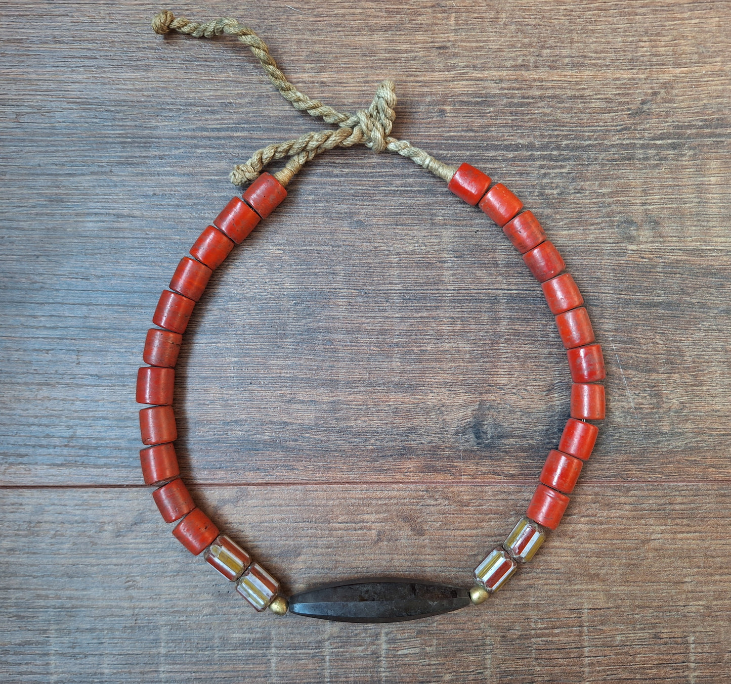 Vintage Himalayan sherpa coral necklace